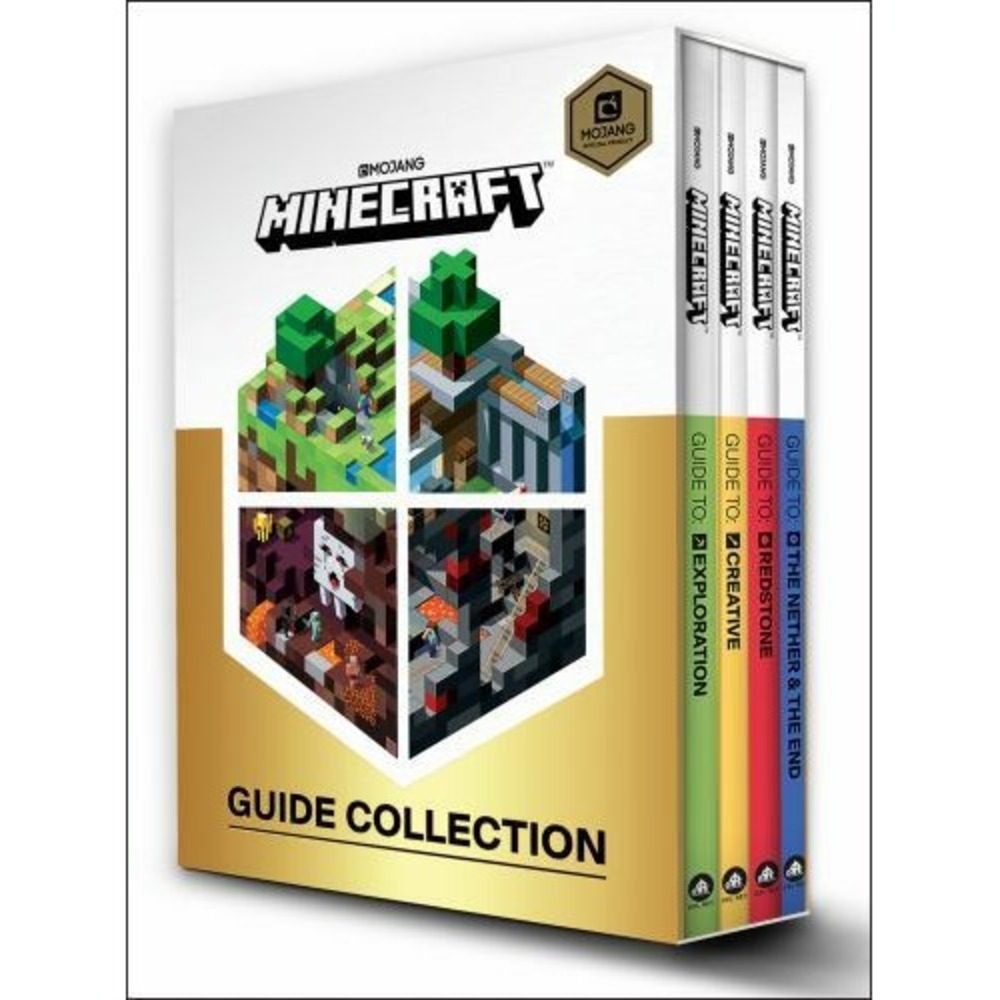 Minecraft Guide Collection Box Set 4 Books Mojang Redstone Exploration Creative